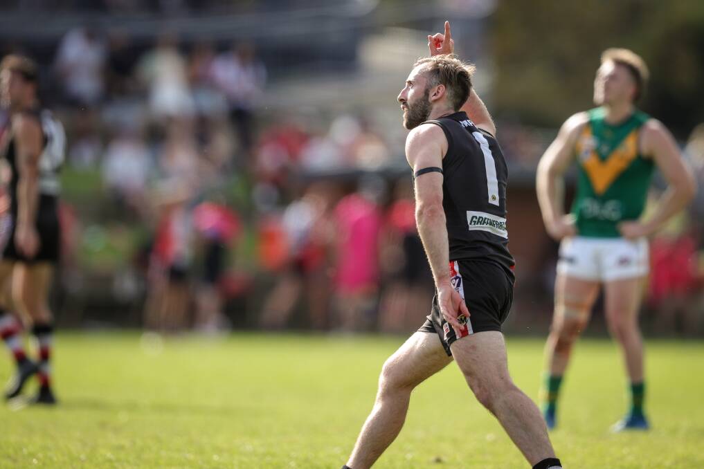 Myrtleford's Elijah Wales will miss the Wangaratta game with a hamstring injury.