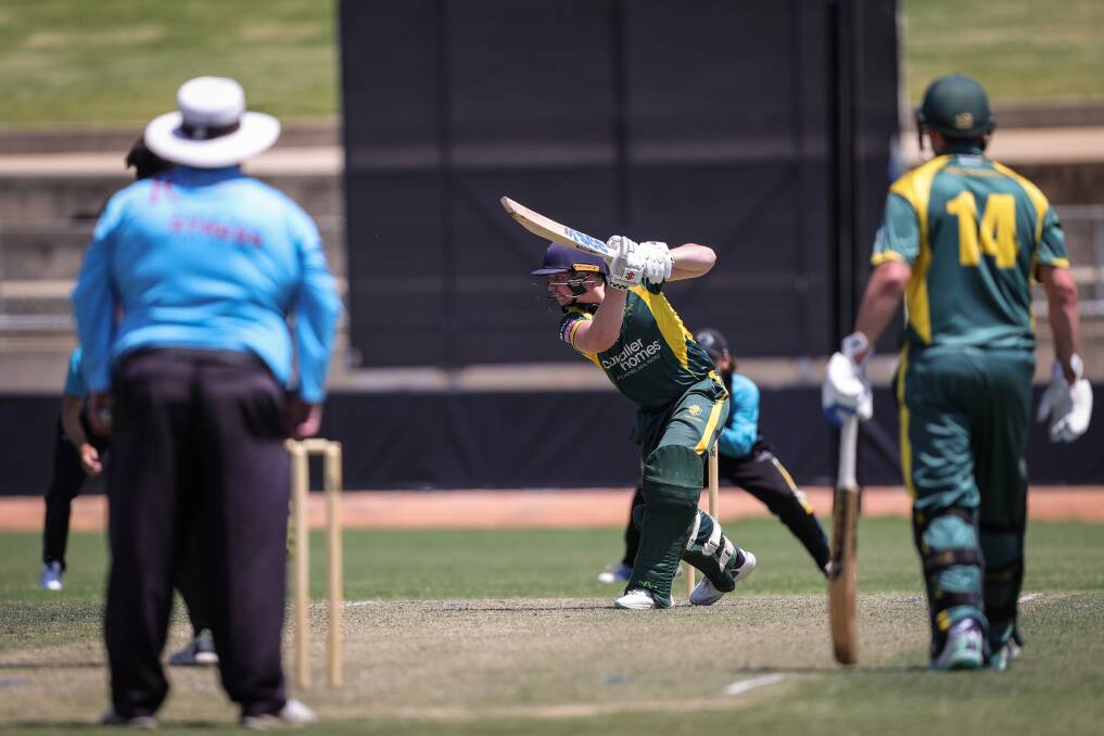 Cal Langlands is part of the powerful North Albury batting lineup, which St Patrick's attack will have to control. Picture by James Wiltshire