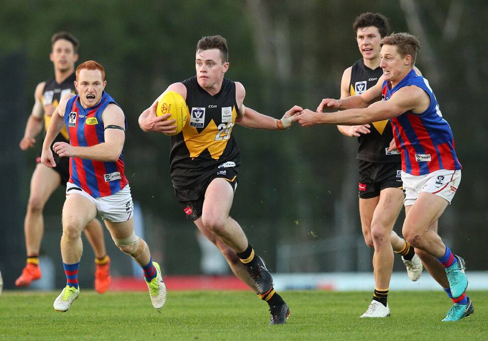 WELL PLAYED: Former Albury and North Albury on-baller Dom Brew will co-captain VFL club Werribee. Picture: GETTY IMAGES