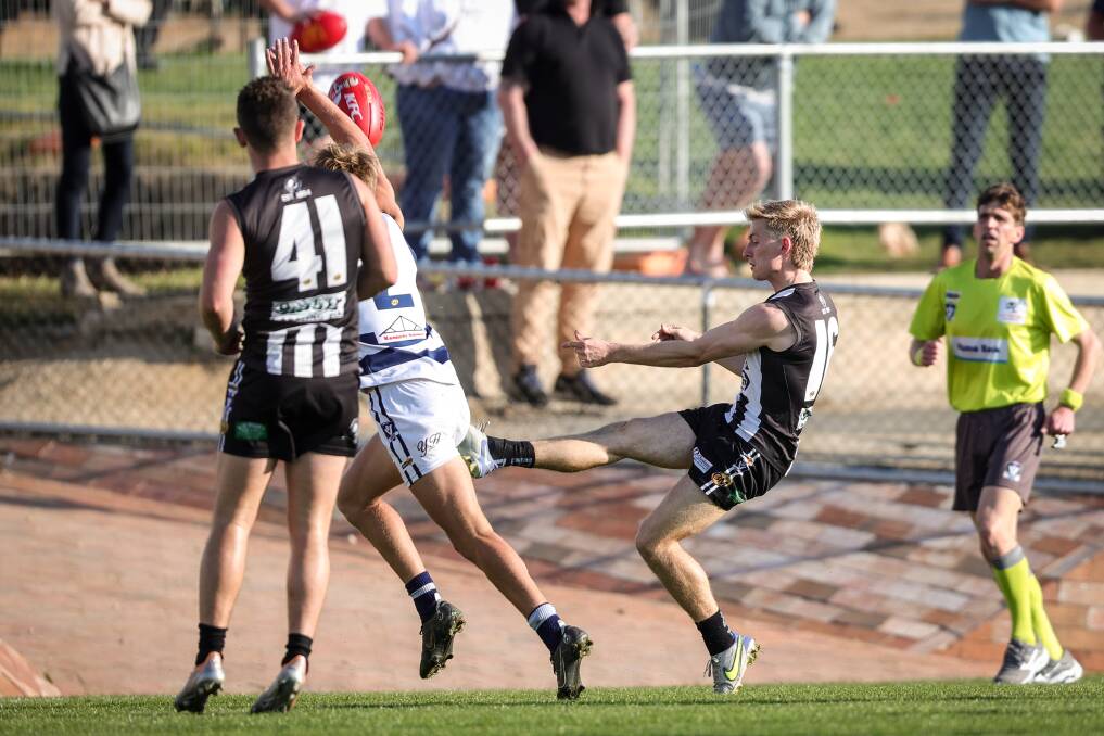 Wangaratta's Joe Richards kicked a stunning goal from deep in the pocket during a frenetic final term.