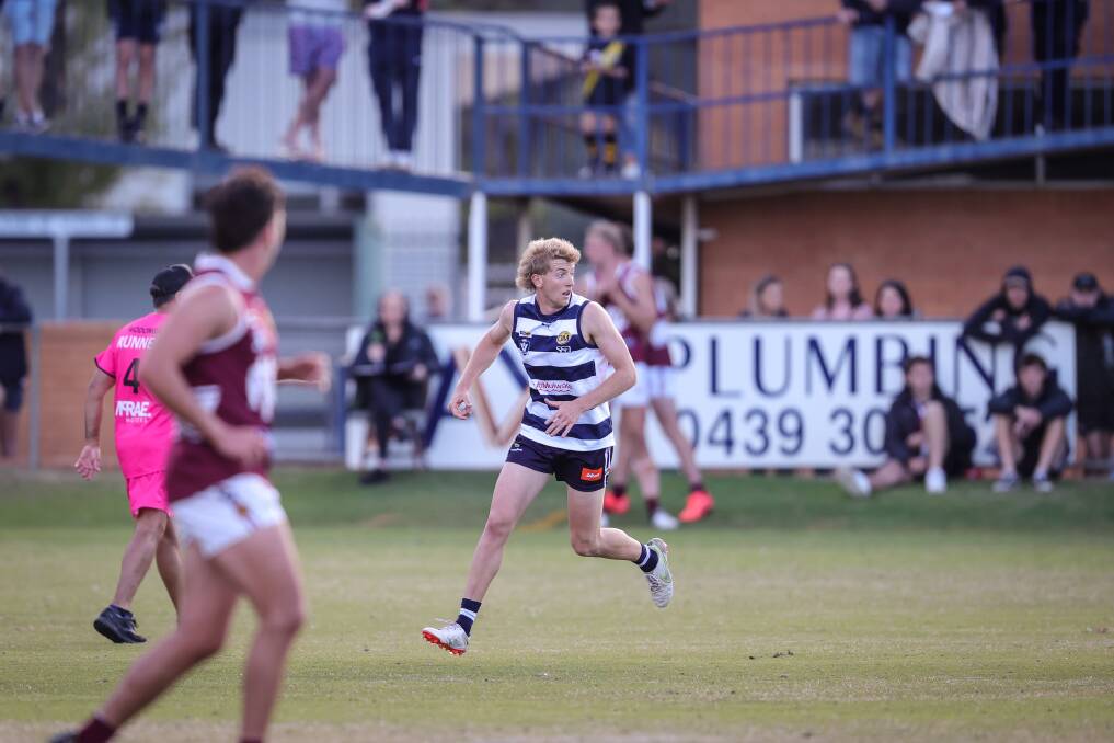 Caleb Mitchell made his Ovens and Murray senior debut for Yarrawonga on May 7 and his form has continued to improve at all levels.