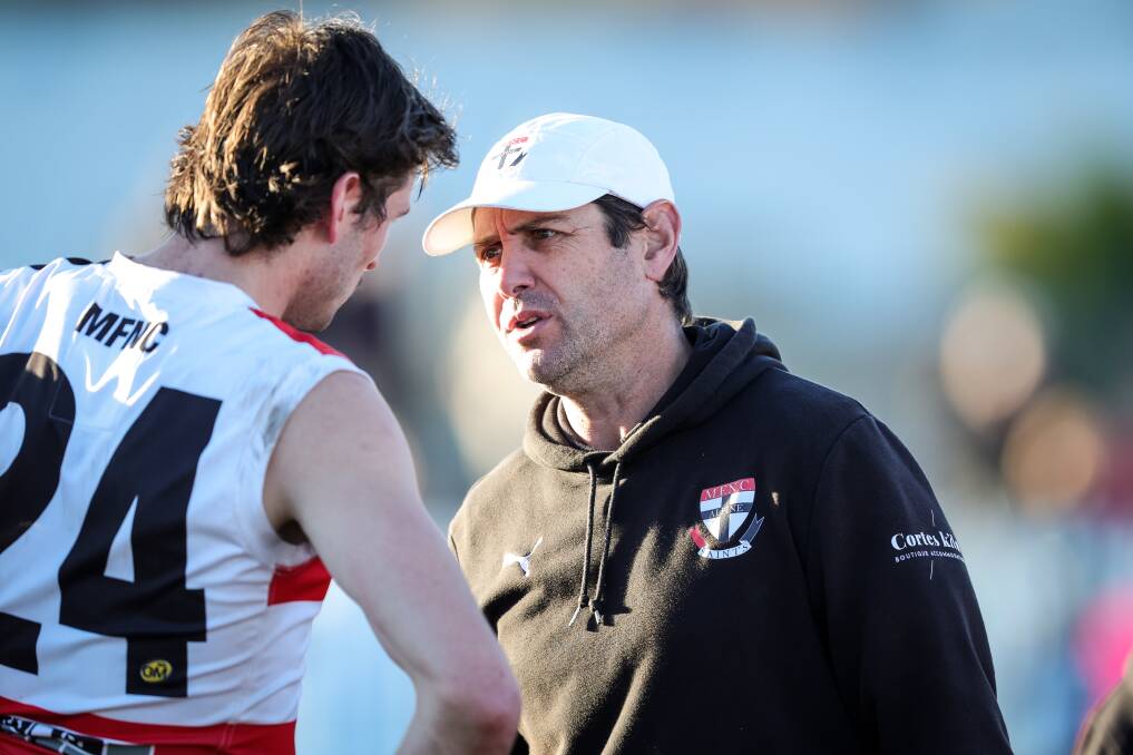 Myrtleford coach Craig Millar has done a superb job this season. Picture by James Wiltshire