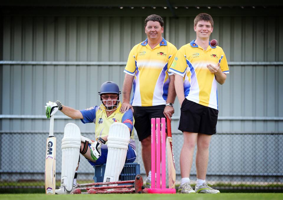 Tony Scammell joined son Brett and grandson Jarrod for a Scammell-Wenke family re-match in 2015. Tony coached a number of teams, including New City, but also coached football at North Albury, St Patrick's and Burrumbuttock.
