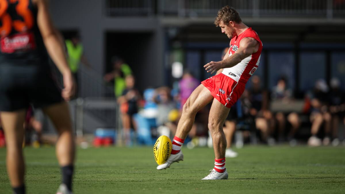 LIVELY: Luke Parker was lively for the Sydney Swans in the midfield.