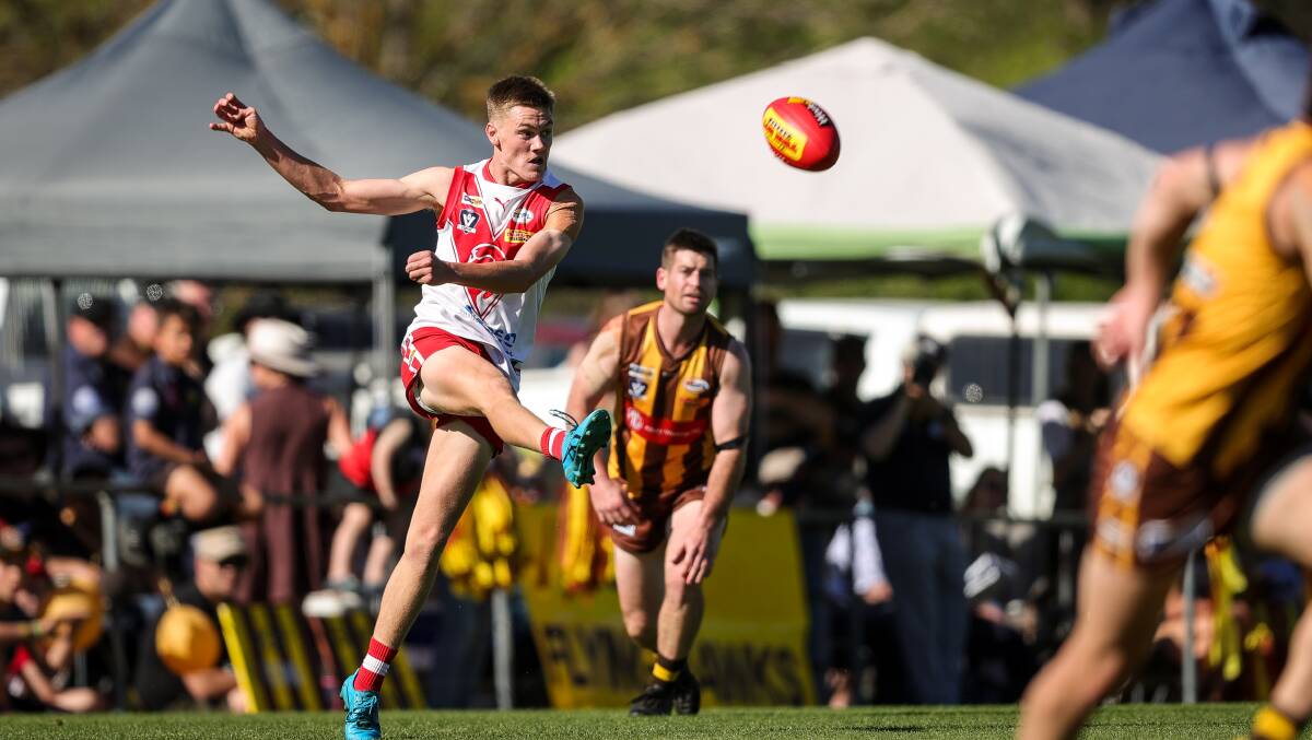 Kyle Cooper in action for the Swans during the grand final on Saturday. Picture by James Wiltshire