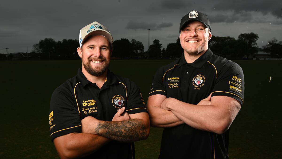 Dylon Simpson and Jarrad Farwell have signed at Barnawartha in a major boost to the Tigers remaining a finals force. Picture by Mark Jesser