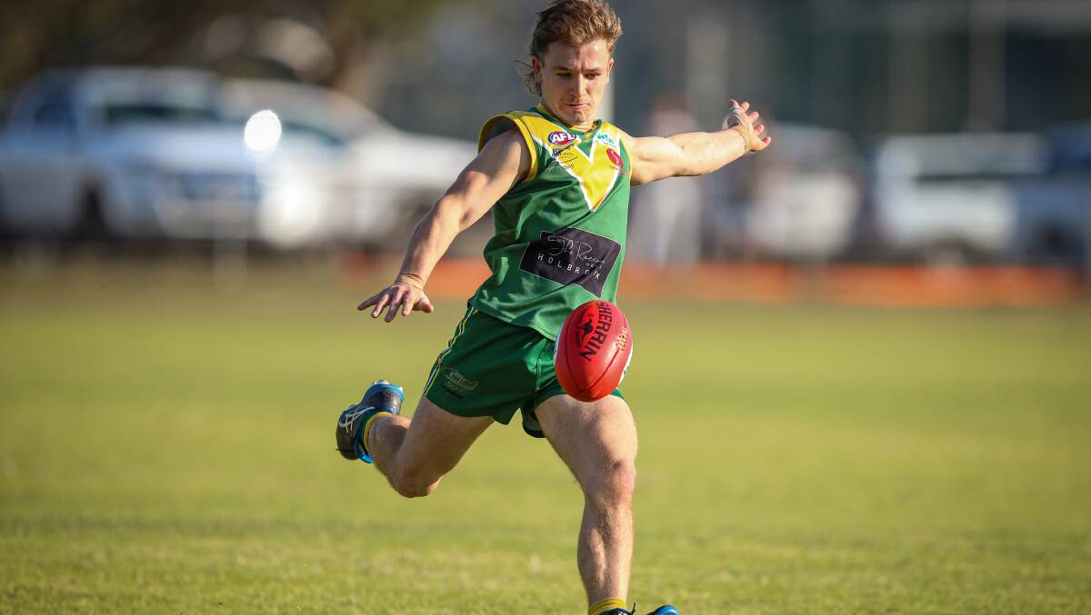 BREAKOUT SEASON: Holbrook midfielder Will Holmes won both the Azzi medal and Brookers' best and fairest this season.