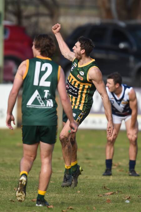 Tallangatta key forward Kaine Parsons is just one of several star Hoppers that Thurgoona will have to curb on the weekend to post a win.