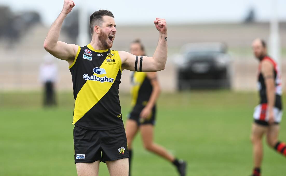 Tiger spearhead Hayden Armstrong booted nine goals on the weekend against Culcairn.