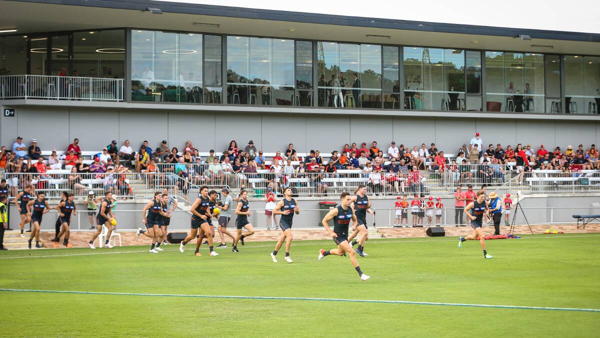 GREAT DECK: The Lavington Sports Ground was in perfect condition for the AFL practice match between GWS Giants and Sydney Swans.