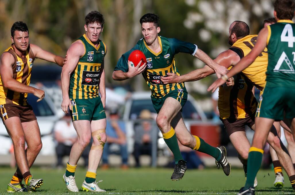 James Breen is leading the league goalkicking after booting 44 goals in seven matches.