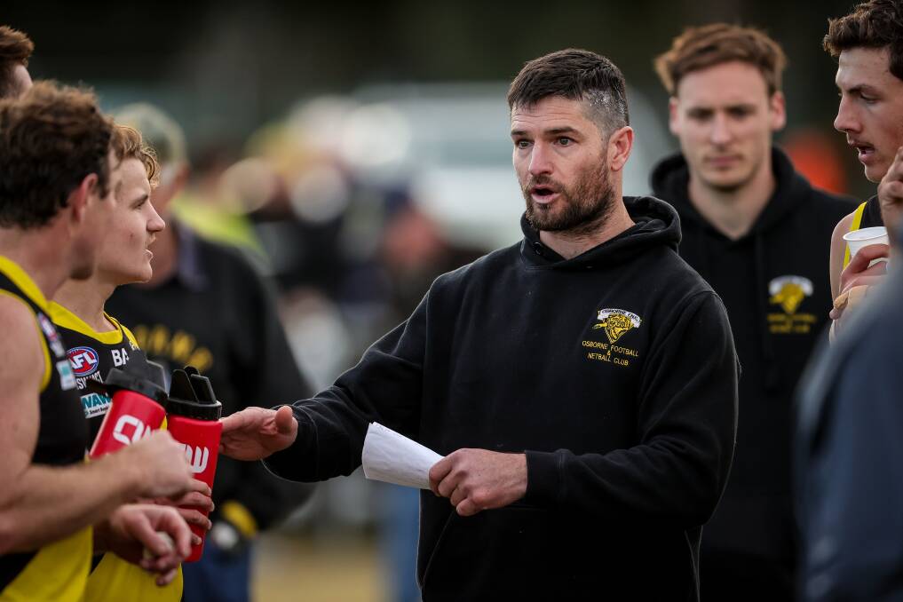 BACK IN BUSINESS: Osborne coach Joel Mackie is expected to return this weekend against Howlong after missing three weeks with a hamstring complaint.