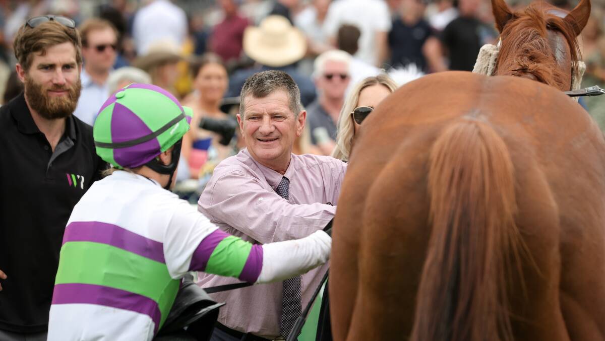Albury trainer Rob Wellington in the mounting yard. Picture James Wiltshire