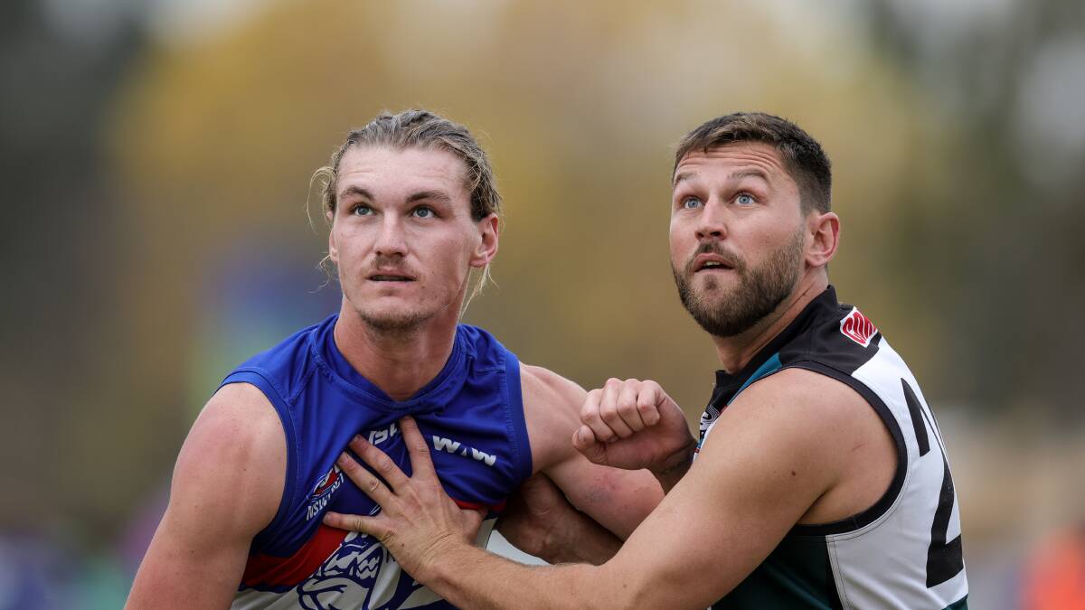Developing ruckman Tom Findley has been shouldering most of the Bulldogs' ruck duties in the absence of Bye.