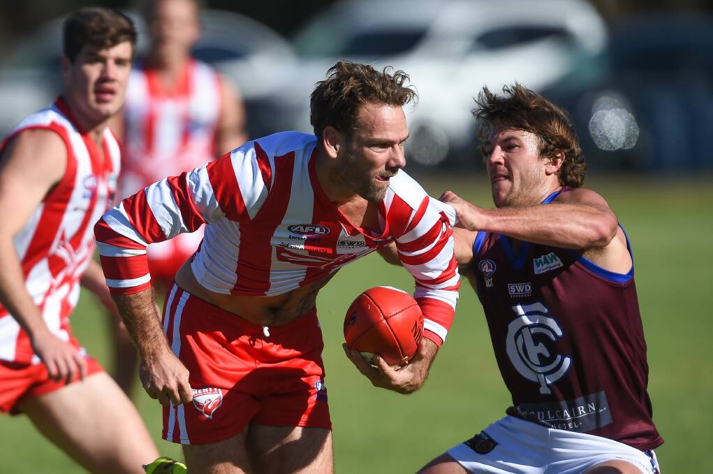 Jared Brennan in action during his previous stint at the Swampies in 2019.