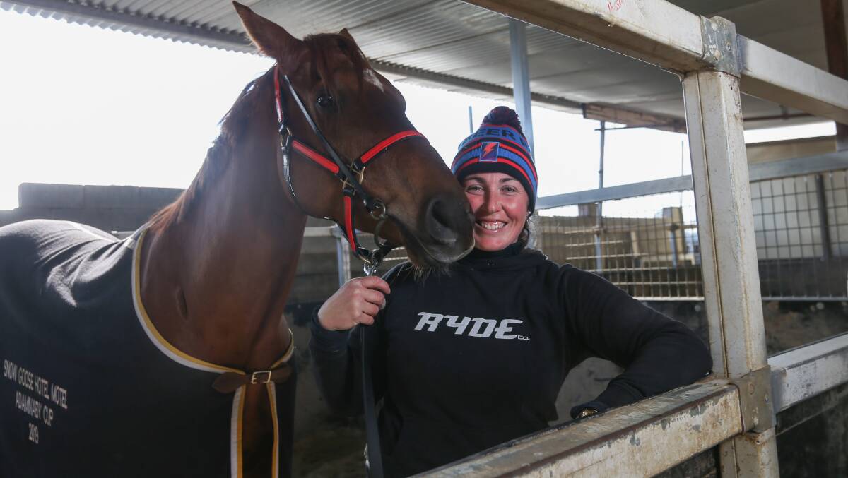 LUCKY: Amber Coomb considers herself lucky that she can still work amid the tightening of restrictions by Racing NSW. Picture: TARA TREWHELLA