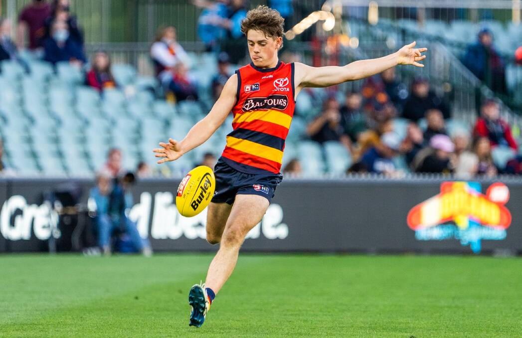 Paddy Parnell made his AFL debut for Adelaide against West Coast in June.