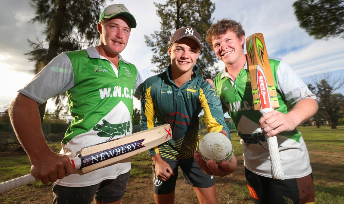 ON THE MOVE: Corey McCarthy (centre) is set to join his brothers Kieran and Daniel at East Wagga-Kooringal next year.