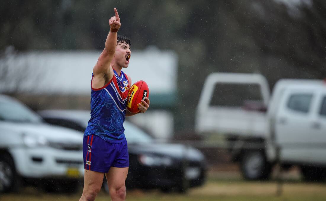 Beechworth recruit Tristan Lenaz has helped bolster their defence. Picture by James Wiltshire