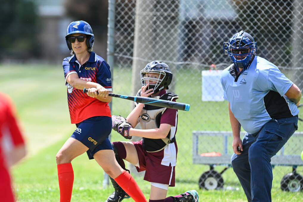 SHOT: Lauren Dunlop has helped Comets Red to a strong start in the Albury-Wodonga Softball Association's B grade women's competition. Pictures: MARK JESSER