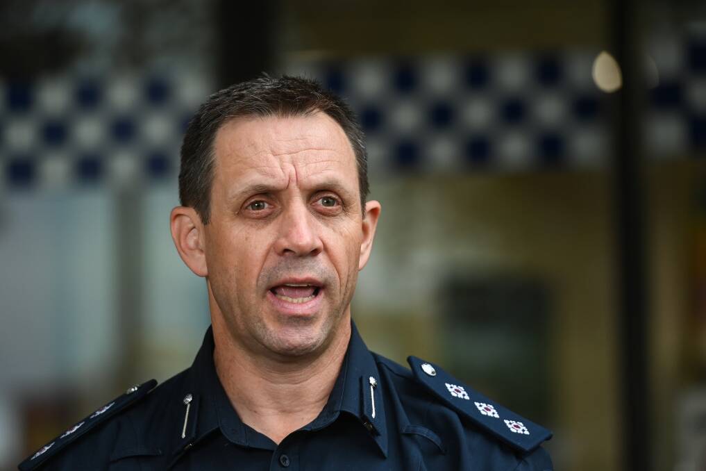 Wodonga Inspector Paul Henry is pleased sharing of information between police on both sides of the border has led to arrests. Picture by Mark Jesser