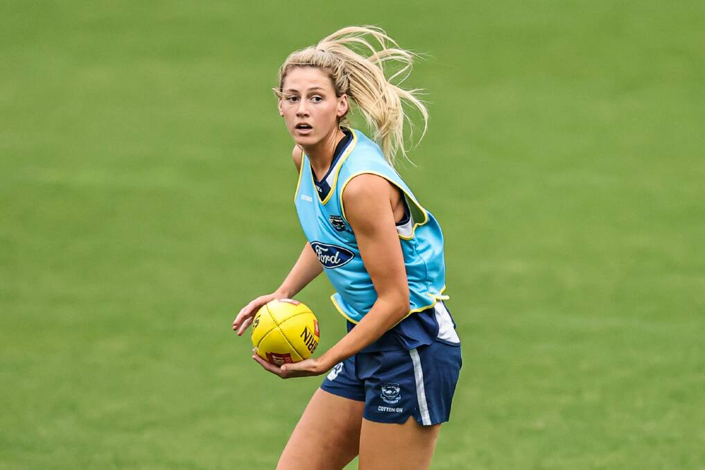 LESSER OF TWO EVILS: Albury's Olivia Barber tore her PCL playing for Geelong's VFLW side, but avoided an ACL injury which would have sidelined her for 12 months.