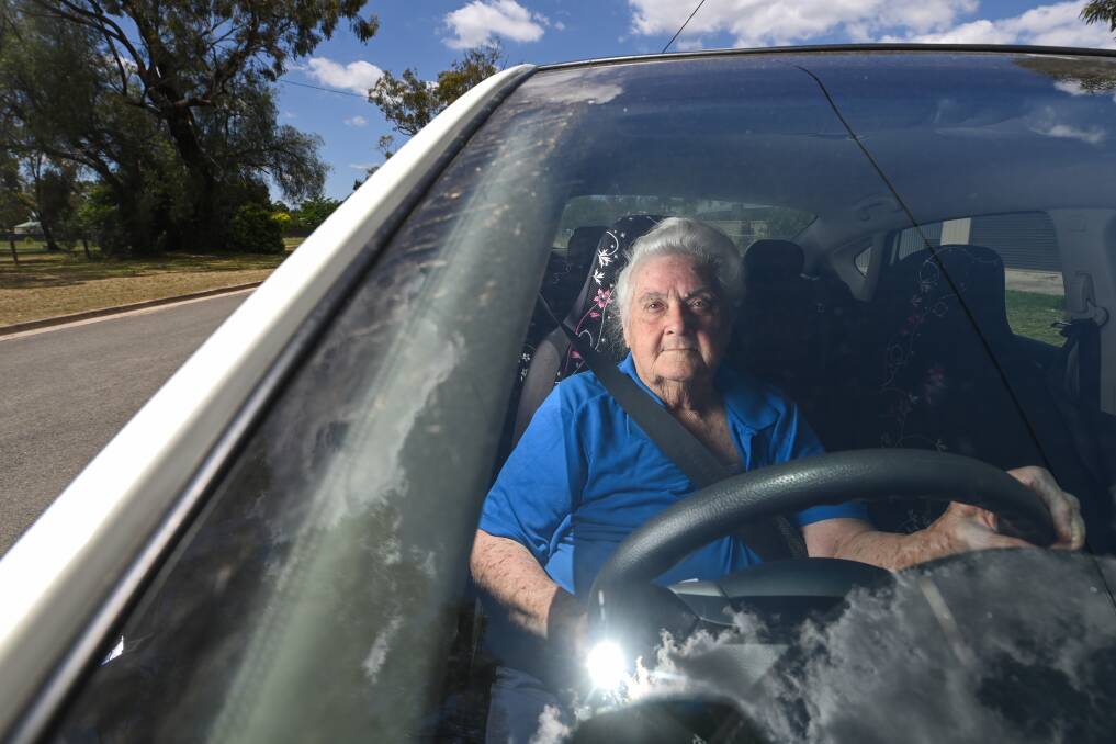STALLED: Howlong's Kathleen Logie was instructed to drive no more than five kilometres from her home for several weeks after she was unable to complete her driving test due to a COVID-enforced backlog. Picture: MARK JESSER 