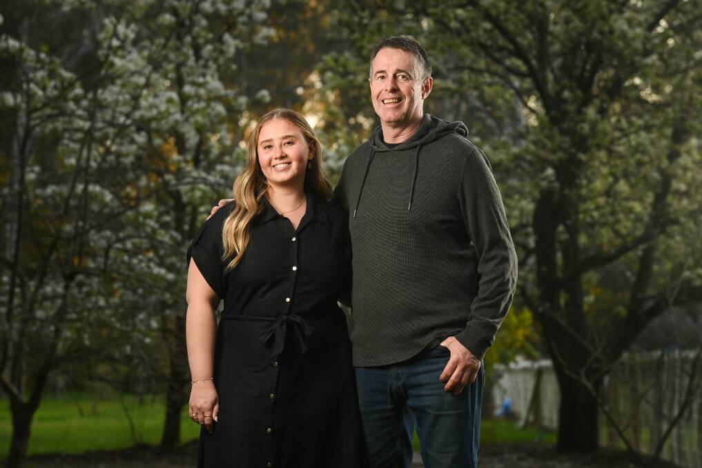 Gapsted's Sophie McKerral received a kidney from her father, Andrew, 13 years after her late grandmother donated to her. Picture by Mark Jesser