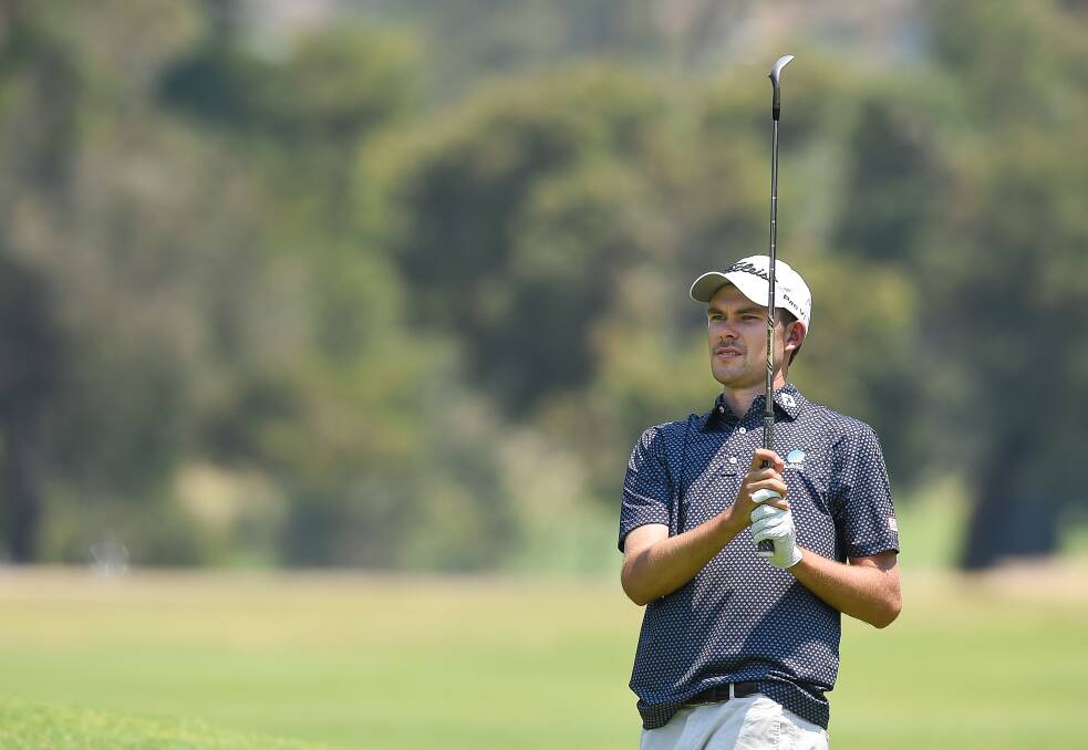 IN CONTENTION: Wodonga's Zach Murray is in a tie for 13th at the Vic Open after a pair of strong rounds to start the tournament. Corowa's Marcus Fraser is also at nine-under.