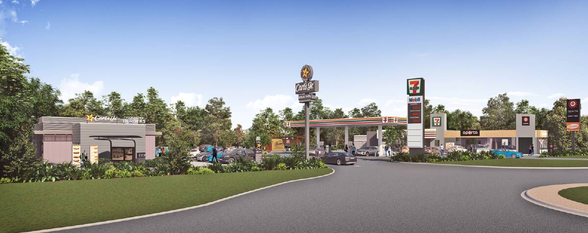 An artist's image of the $18.5 million convenience retail centre to be built on Melbourne Road in Wodonga. Picture supplied