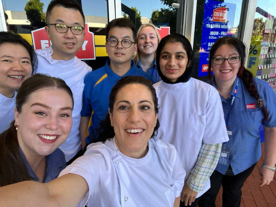 The expansion of Chemist Warehouse into the former Wodonga vaccination hub building on High Street is exciting news for owner Maria Constantinou and her team. Picture supplied