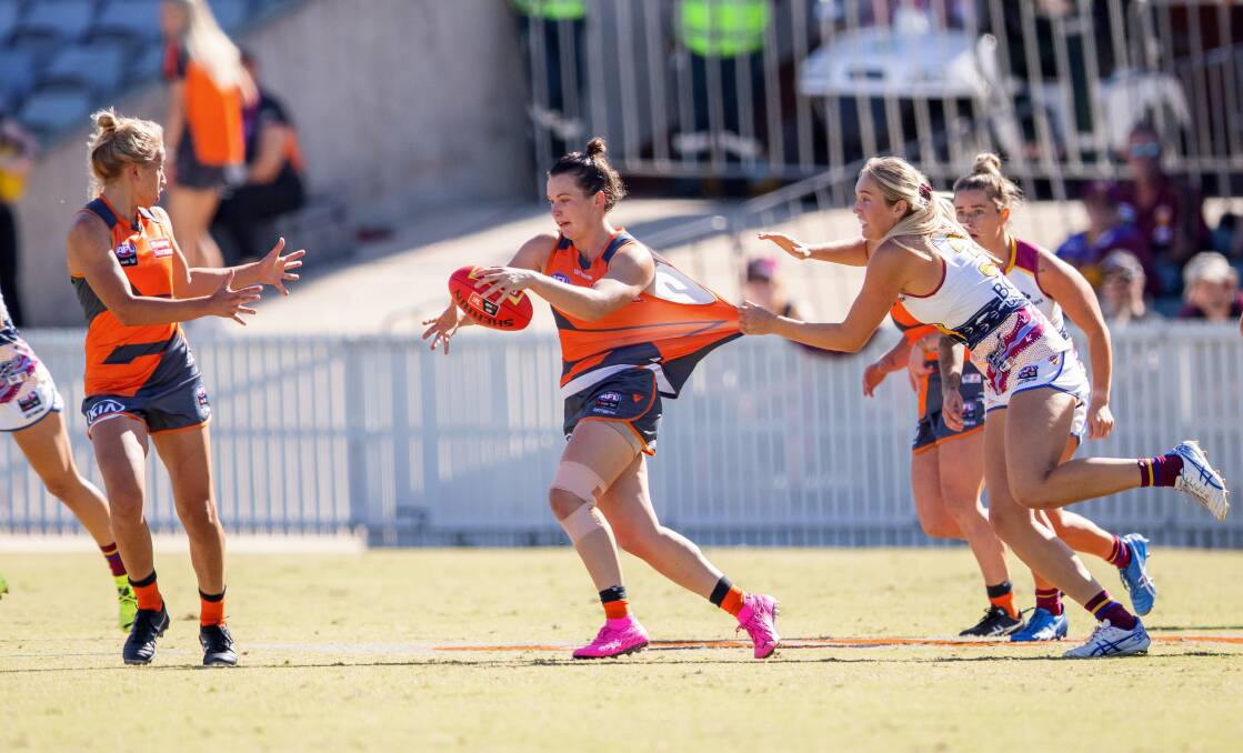 STAYING PUT: Holbrook's Alyce Parker will remain contracted to the GWS Giants until the end of the 2023 AFLW season. Picture: SITTHIXAY DITTHAVONG