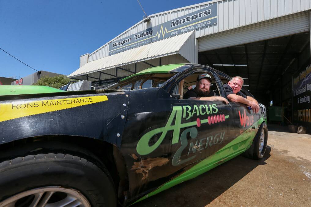 READY TO RACE: Mount Beauty Speedway president Marcus Griffiths and vice-president Bruce Prichard are thrilled the club is able to host its annual New Year's Day event tomorrow. Picture: TARA TREWHELLA