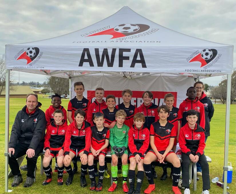GREAT EFFORT: AWFA's under-12boys won their final match to finish finish third in the Football NSW Country Cup in Griffith.