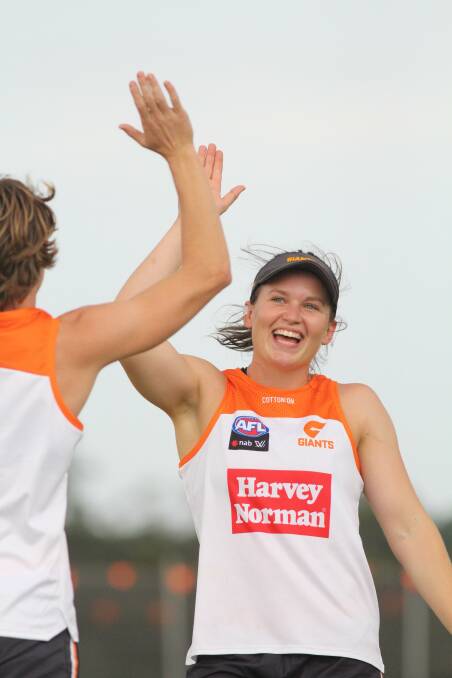 HOME TURF: Holbrook's Alyce Parker is excited the Giants will be based in Albury. Picture: JACOB GAYNOR-AFL NSW/ACT