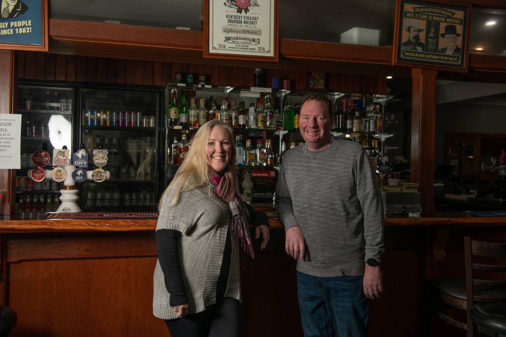 Kathryn and Matt Clarke have been in charge of Barnawartha's Star Hotel since the middle of May. Picture by Tara Trewhella
