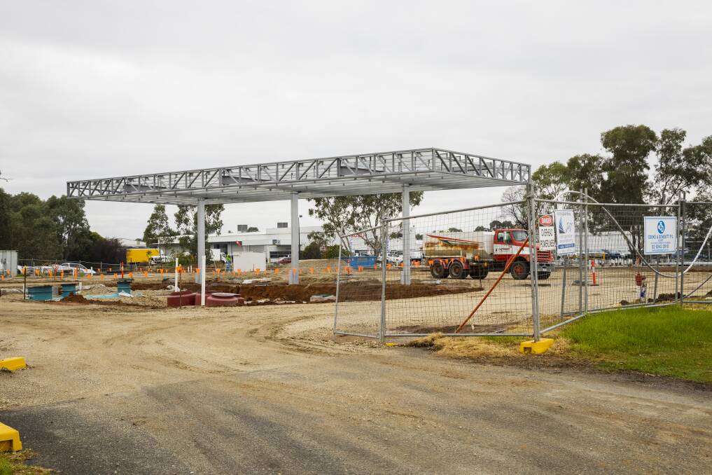 The company behind the Border's third 7-Eleven service station being built in Wodonga, on Melbourne Road, says it is progressing as planned. Picture by Ash Smith