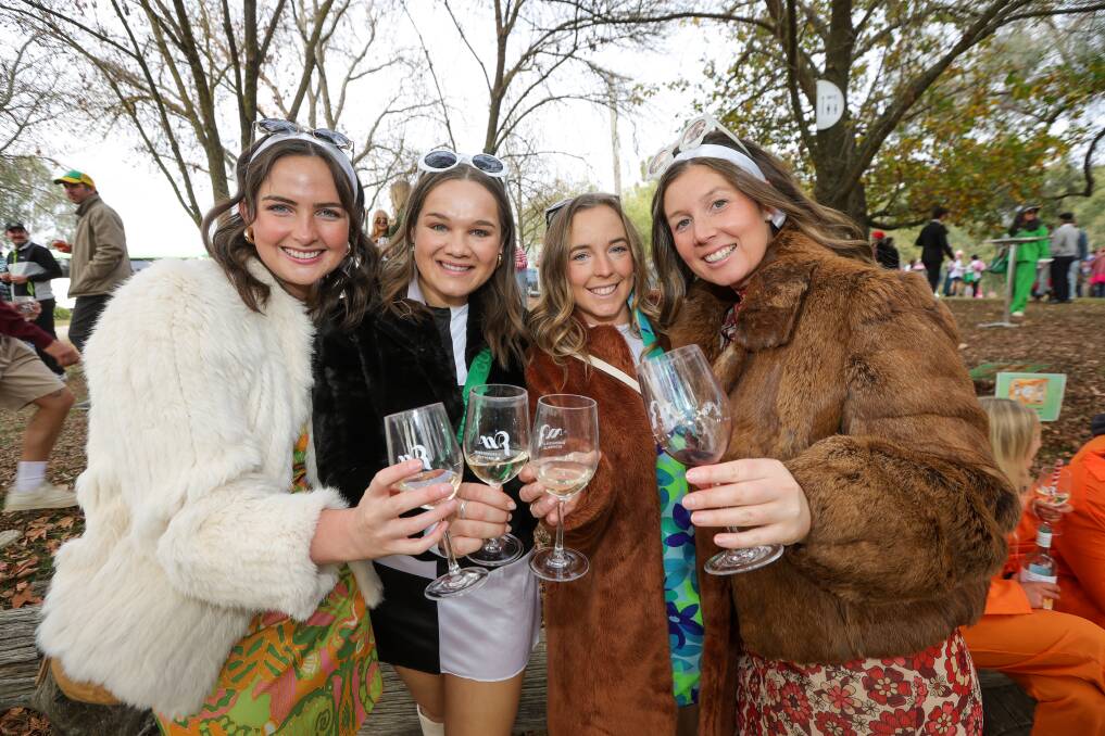 Kirrily Jackson, Zoe Oster, Jessica Heaslip and Genevieve Porter made the long trip from Adelaide for the 2024 Roam Rutherglen Winery Walkabout. Picture by James Wiltshire