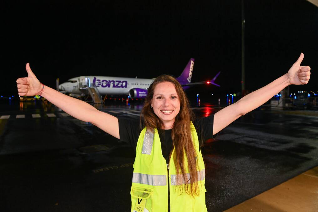 Former Albury resident Kristina Kucan is excited to have sourdough crackers from her Sunshine Coast food business Silver Tongue Foods included on budget airline Bonza's menu for all flights. Picture by Mark Jesser