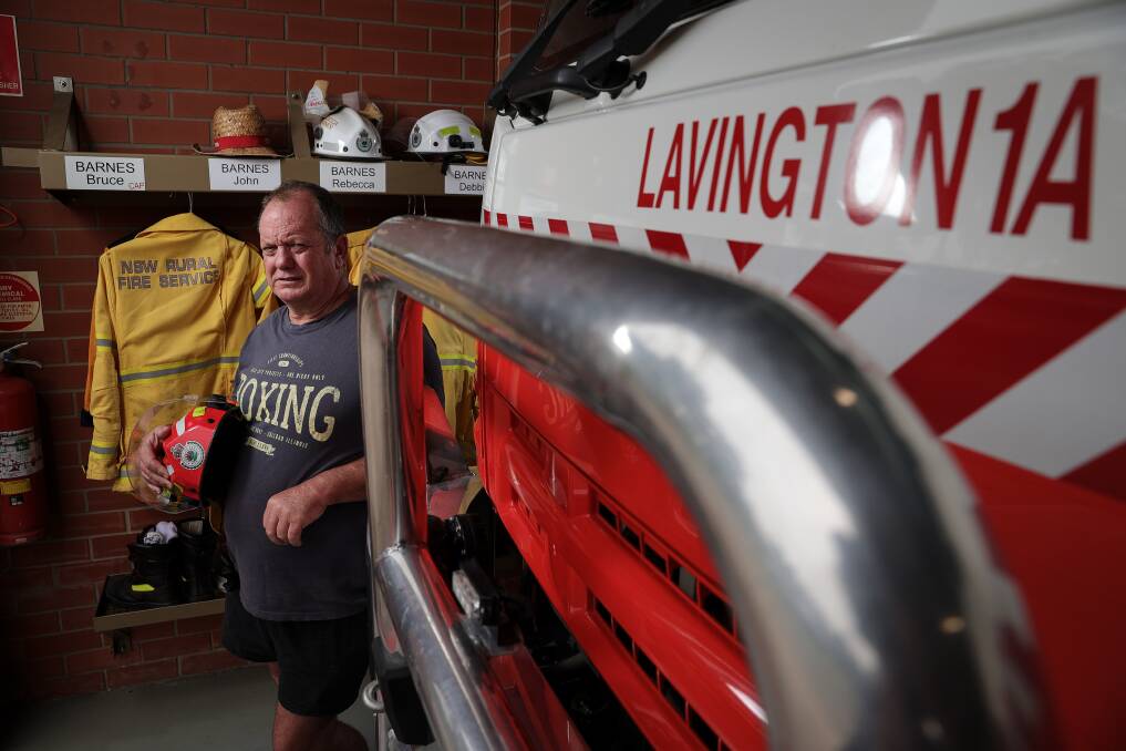 NOT IMPRESSED: Lavington Rural Fire Service brigade captain Bruce Barnes won't stop until "I've proven them wrong or proven myself wrong" in regards to his ongoing compensation battle. Picture: JAMES WILTSHIRE