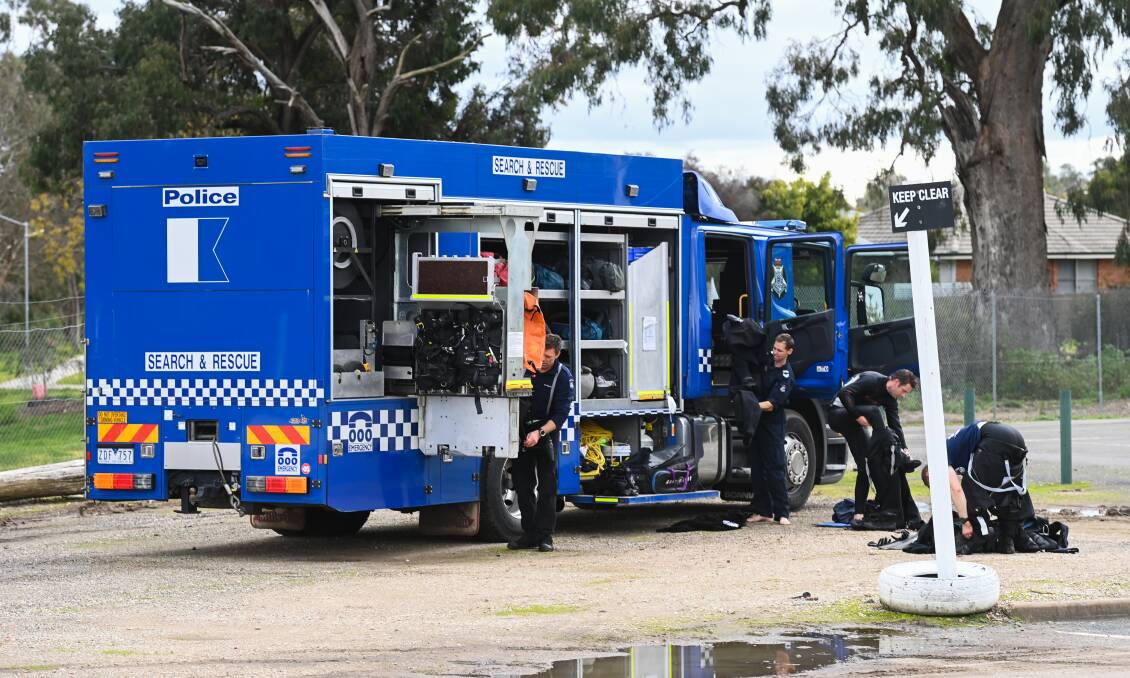 Police divers were called in to search House Creek after the assault of a 14-year-old boy by Dylan Meyers and Dyllan Robertson in July, 2021. Picture by Mark Jesser
