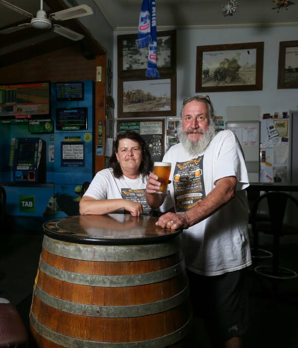 CHEERS: Walla Walla Hotel-Motel owners Merryl Thomas and Gary Sheather believe FRV Services' 300 megawatt solar farm will bring a boost to the area. It was approved by the IPC. Picture: TARA TREWHELLA
