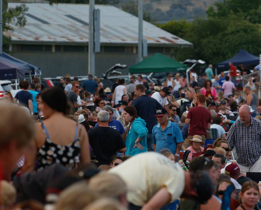 PACKED HOUSE: Thousands flocked to the Albury Showgrounds for the New Year's trots meet. The meeting under lights was one of the more popular events for revellers looking to ring in the new year. Pictures: MARK JESSER