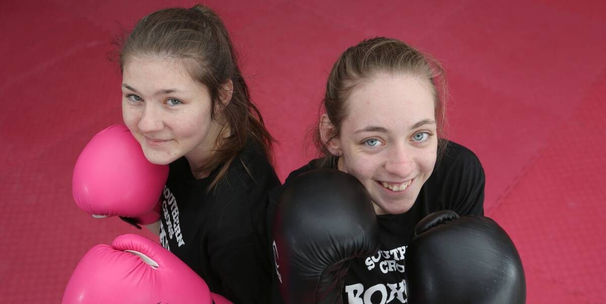 MOVE OVER ROCKY: Teenage sisters Ebony ,16, and Tanisha Devlin, 17, are working towards a run at the 2018 Commonwealth Games. Picture: ELENOR TEDENBORG