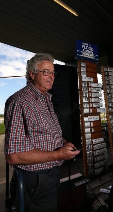TRY YOUR LUCK: Bookie of 28 years Harry Flood says plenty has changed on the local racing scene in the last few years. Picture: JAMES WILTSHIRE