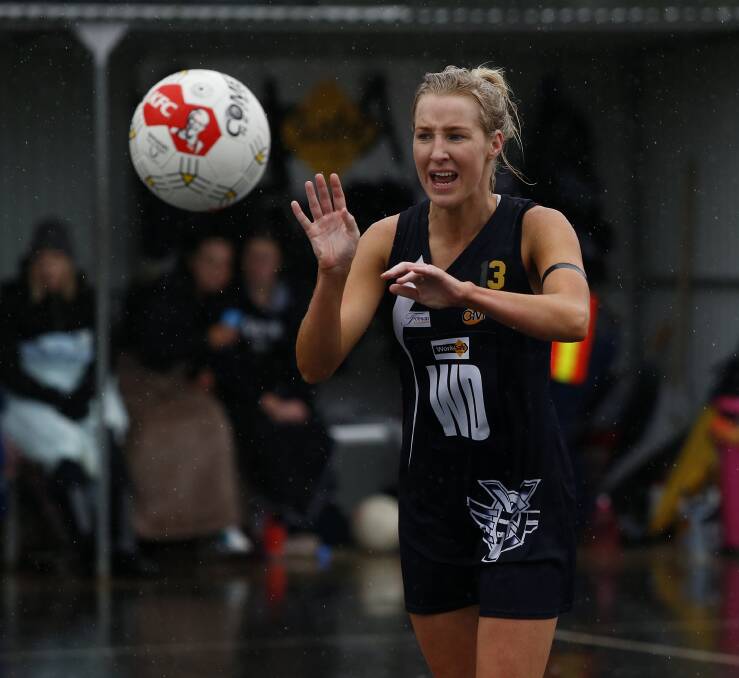 PRESSURE COOKER: Jaclyn Flanagan was a defensive machine in the Pigeons' win over Wangaratta. PICTURE: MARK JESSER