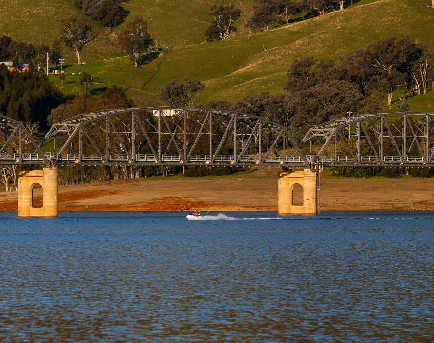 CAUSE FOR CONCERN: Lake Hume is at 48 per cent capacity at the end of winter with Dartmouth under 70 per cent. Picture: MARK JESSER