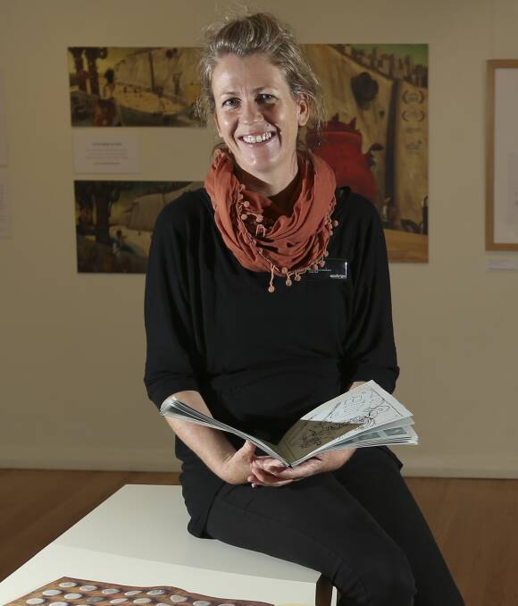 ANIMATION SENSATION: Simone Nolan is excited to being an exhibition to Wodonga Art Space which caters for both children and adults. Picture: ELENOR TEDENBOURG