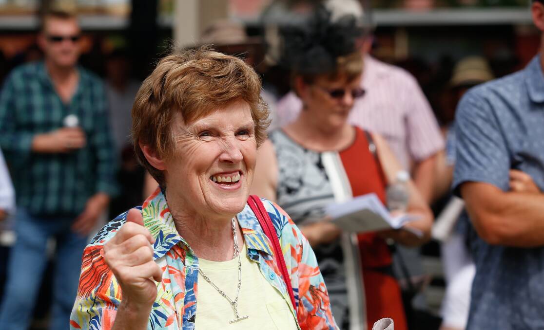 HEARTFELT WIN: Mulwala's Donna Dobby was overjoyed after placing a sentimental bet and walking away with some extra cash to shout her friends a drink.
