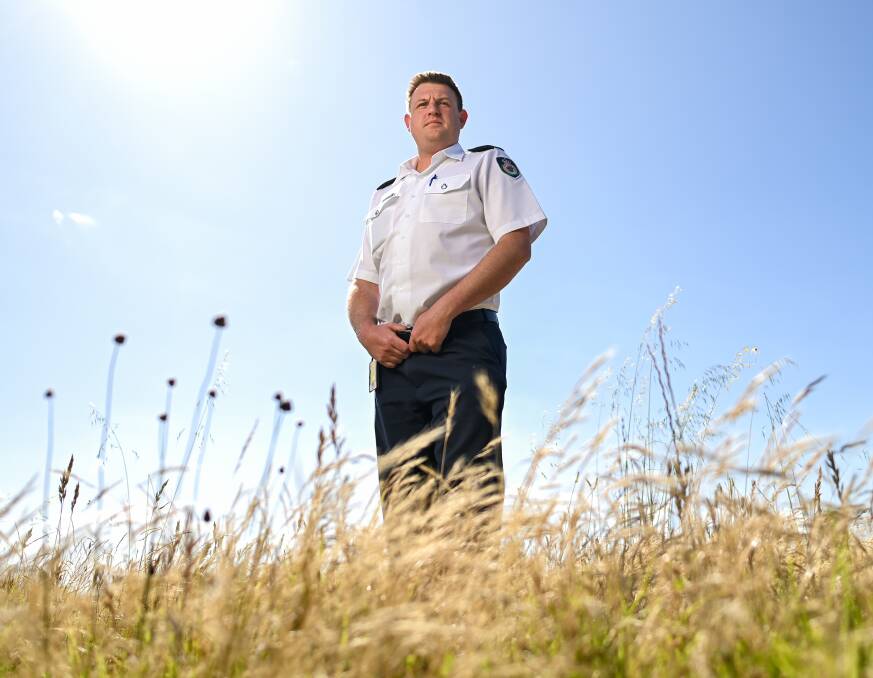 NSW Rural Fire Service's Reynir Potter has warned that complacency about the potential for grasslands to quickly turn tinder dry could have serious consequences. Picture by Mark Jesser